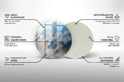 Síri gyertya alátét Márvány textúra