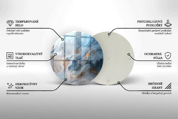 Síri gyertya alátét Márvány textúra