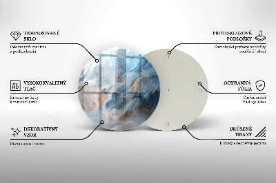 Síri gyertya alátét Márvány textúra