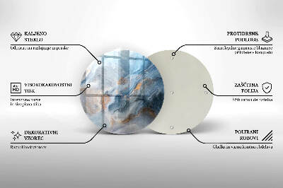 Síri gyertya alátét Márvány textúra