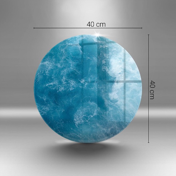 Síri gyertya alátét Kék víz