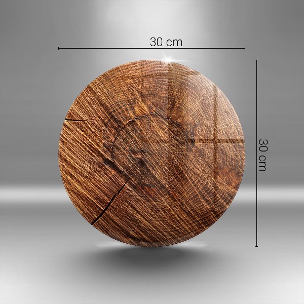 Üveg alátét gyertyákhoz Fa szerkezet