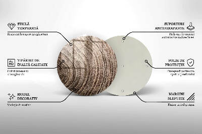 Síri gyertya alátét Fa gyűrűk