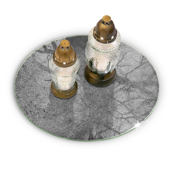 Üveg alátét gyertyákhoz Beton kő textúra