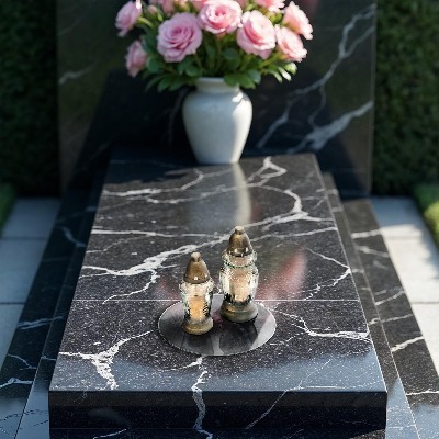 Üveg alátét gyertyákhoz Beton kő textúra