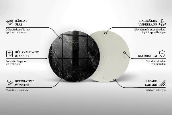 Síri gyertya alátét Elegáns márvány