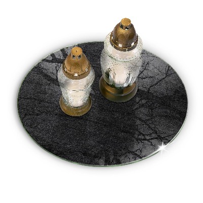 Síri gyertya alátét Kő textúra