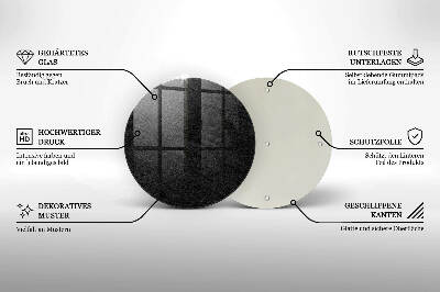 Üveg alátét gyertyákhoz rock textúra