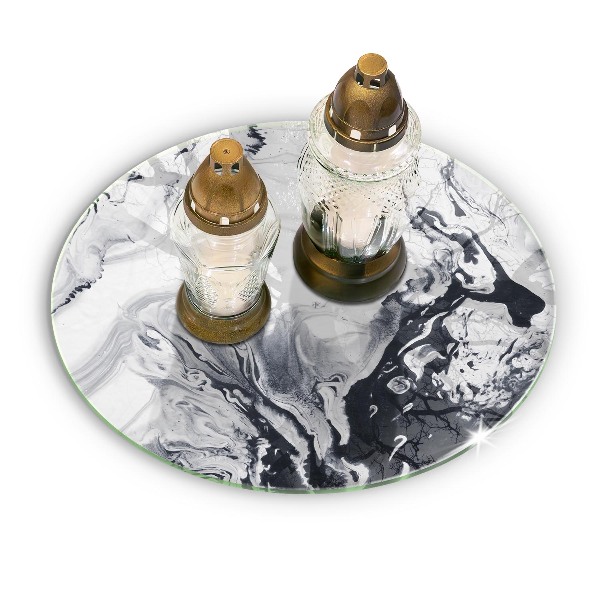 Síri gyertya alátét Tinta absztrakció