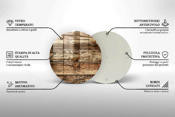 Síri gyertya alátét Fa deszka textúra