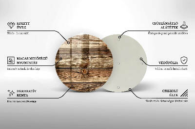 Síri gyertya alátét Fa deszka textúra