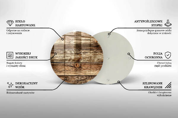 Síri gyertya alátét Fa deszka textúra