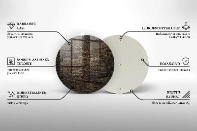 Üveg alátét gyertyákhoz Fa kéreg textúra