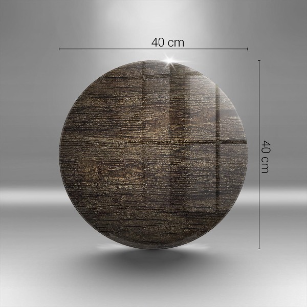 Üveg alátét gyertyákhoz Fa kéreg textúra