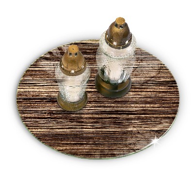 Síri gyertya alátét Fa textúra