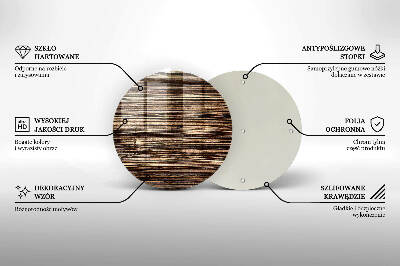 Síri gyertya alátét Fa textúra