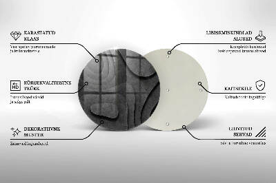 Síri gyertya alátét 3D kő formák