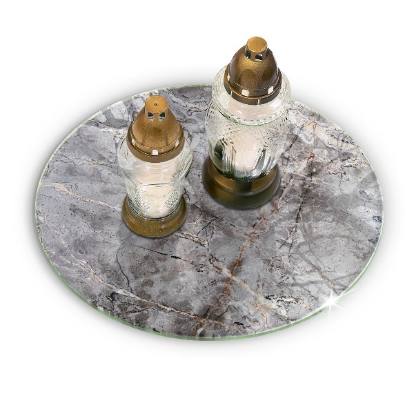 Üveg alátét gyertyákhoz Kő textúra