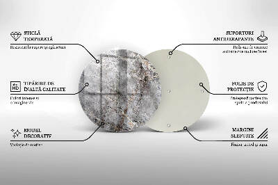Üveg alátét gyertyákhoz Kő textúra