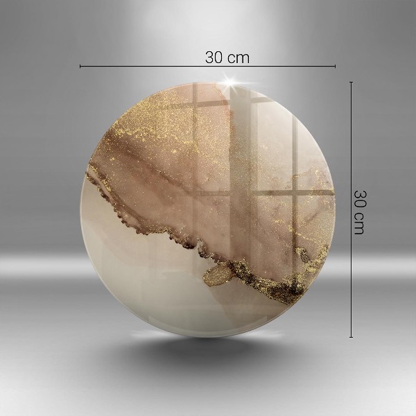 Síri gyertya alátét Arany absztrakció