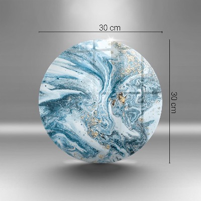 Üveg alátét gyertyákhoz Szerkezete arannyal