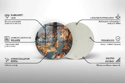 Síri gyertya alátét Arany sziklaszerkezet