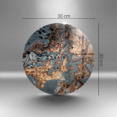 Síri gyertya alátét Arany sziklaszerkezet