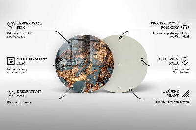 Síri gyertya alátét Arany sziklaszerkezet