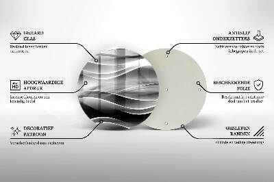 Üveg alátét gyertyákhoz Absztrakciós finom vonalak