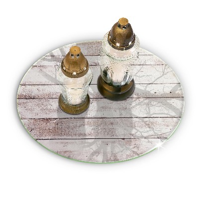 Síri gyertya alátét Régi fa táblák