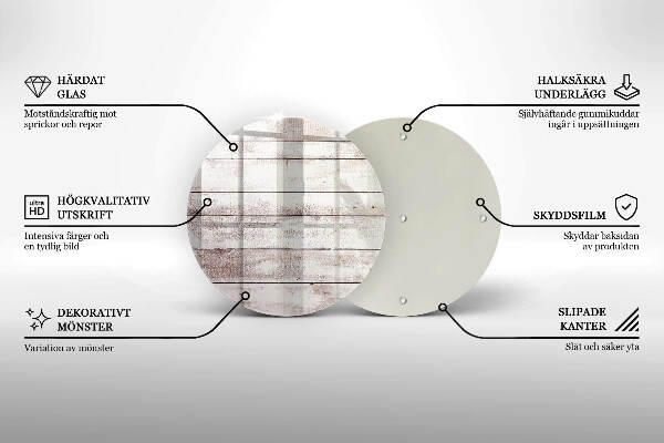 Síri gyertya alátét Régi fa táblák