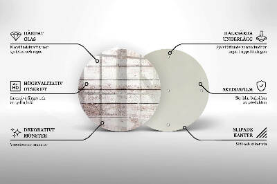 Síri gyertya alátét Régi fa táblák