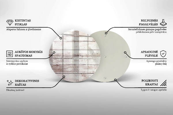 Síri gyertya alátét Régi fa táblák