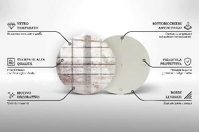 Síri gyertya alátét Régi fa táblák