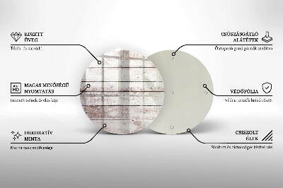 Síri gyertya alátét Régi fa táblák