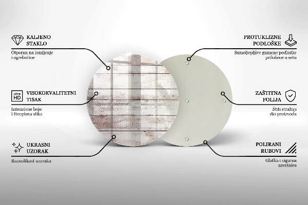 Síri gyertya alátét Régi fa táblák