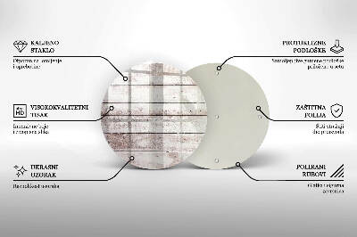 Síri gyertya alátét Régi fa táblák