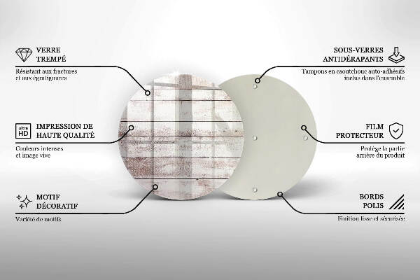 Síri gyertya alátét Régi fa táblák