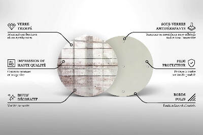 Síri gyertya alátét Régi fa táblák