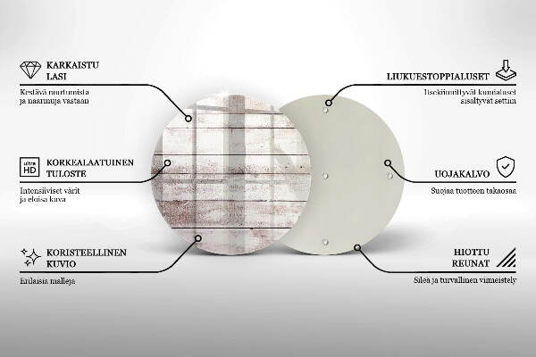 Síri gyertya alátét Régi fa táblák
