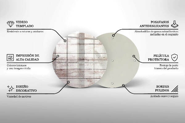 Síri gyertya alátét Régi fa táblák