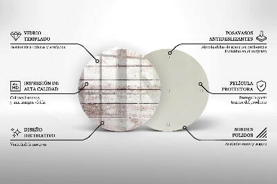 Síri gyertya alátét Régi fa táblák