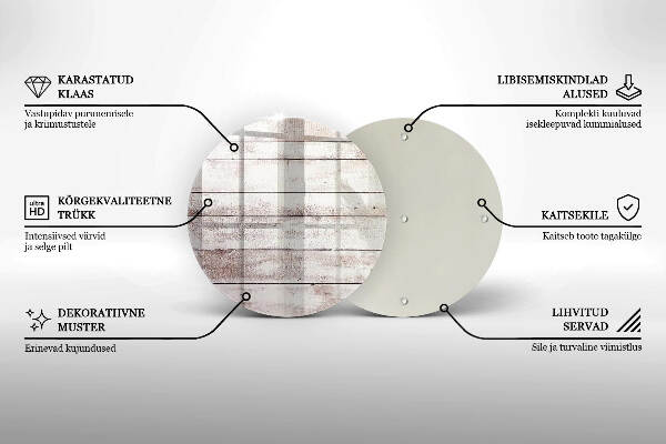Síri gyertya alátét Régi fa táblák