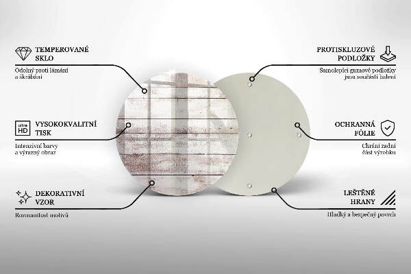 Síri gyertya alátét Régi fa táblák