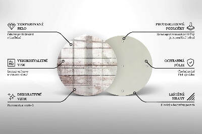 Síri gyertya alátét Régi fa táblák