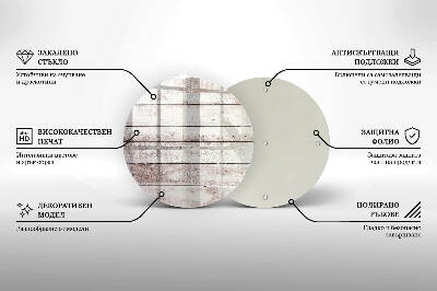 Síri gyertya alátét Régi fa táblák