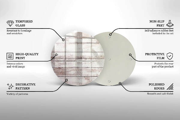 Síri gyertya alátét Régi fa táblák