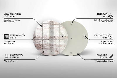 Síri gyertya alátét Régi fa táblák