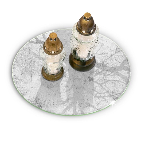 Üveg alátét gyertyákhoz Beton textúra
