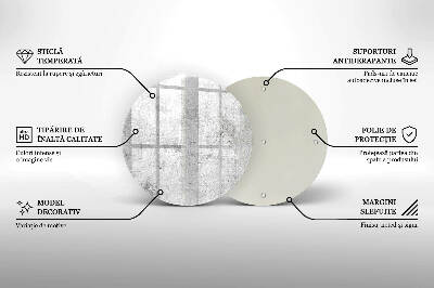 Üveg alátét gyertyákhoz Beton textúra